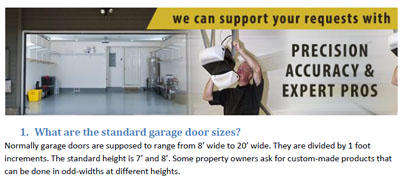 FAQs - Garage Door Repair Roselle